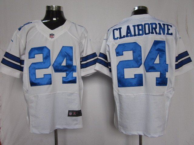 Dallas Cowboys 24 Cornerback Claiborne Nike White NFL NFL Elite Jersey